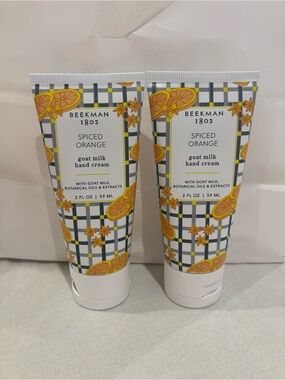 Beekman 1802 Spiced Orange Goat Milk Hand Cream Duo 2 oz Set of 2